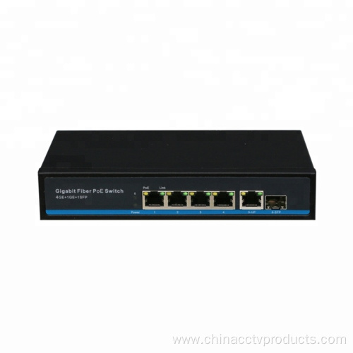 4Ports PoE Switch SFP Gigabit for IP Camera